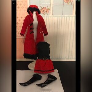 Vtg 1971 Barbie Magnificent Midi #3418 Complete Outfit Dress Coat Fur Boots Hat